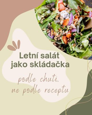 Letní salát nemusí začínat nákupním seznamem📋. Někdy stačí otevřít lednici a zachránit to, co už tam chvíli čeká na svoji...