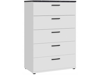 Screenshot 2025 12 19 at 11 03 40 Komoda z szufladami SALTWATER SWXK311 M660 biały czarny marmur FORTE (5904767840150) • Cena Opinie • Komody 17322377210 • Allegro