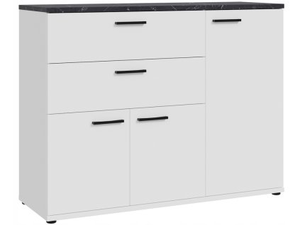 Screenshot 2025 12 19 at 10 45 33 Komoda z szufladami półki SALTWATER SWXK231R marmur biały (5904767840174) • Cena Opinie • Komody 17322226370 • Allegro