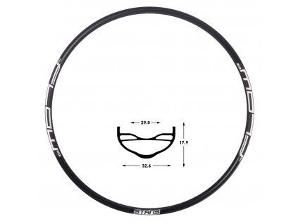 Ráfek NoTubes Flow EX3 černý 27,5"