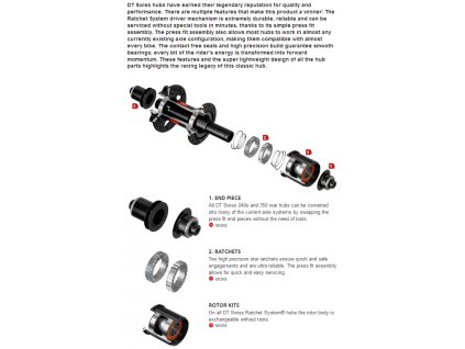 Zadní náboj DT Swiss 240s Straightpull Road CenterLock Sram XDR 12x142mm
