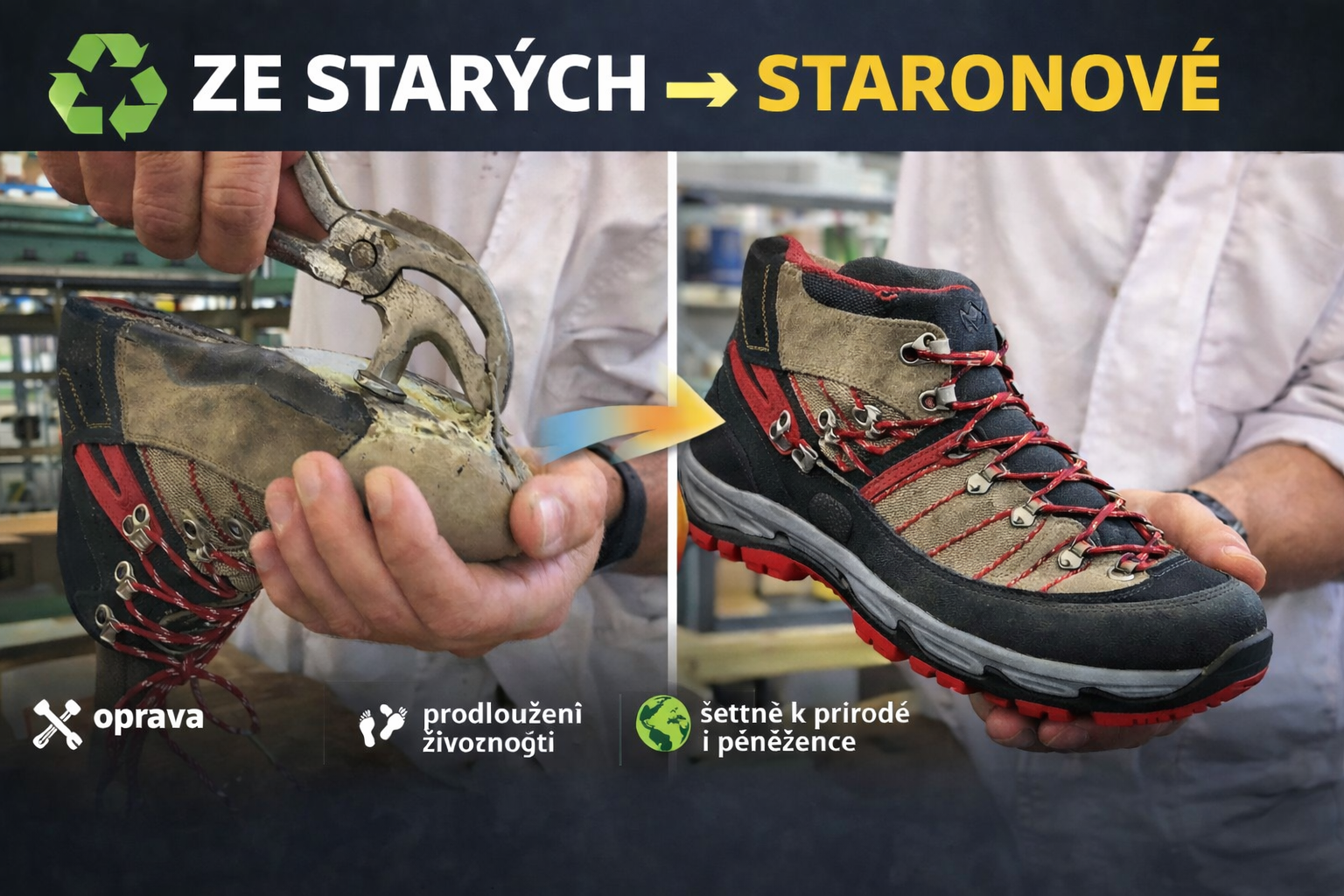 Ze starých bot staronové