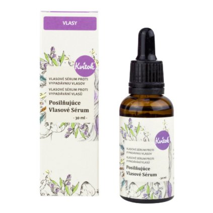 Posilňující vlasové sérum (Proti vypadávání vlasů) 30ml Kvitok