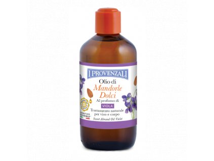 olio di mandorle dolci al profumo di viola 200 ml i provenzali