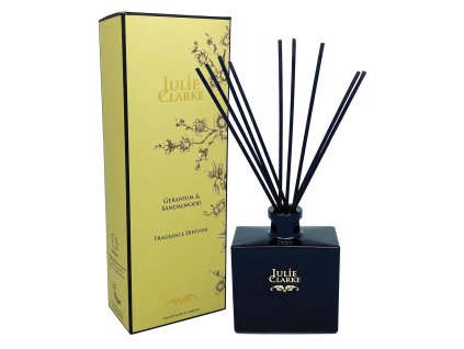 Difuzér s vůní pelargonie a santalového dřeva 150ml Julie Clarke