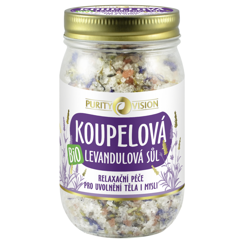 BIO Levandulová koupelová sůl 400g Purity Vision