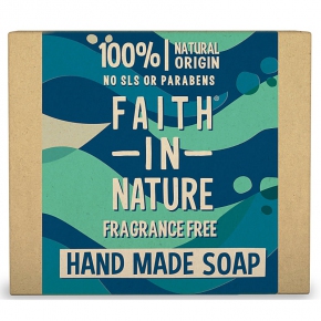 Rostlinné tuhé mýdlo Fragrance free 100g Faith in Nature