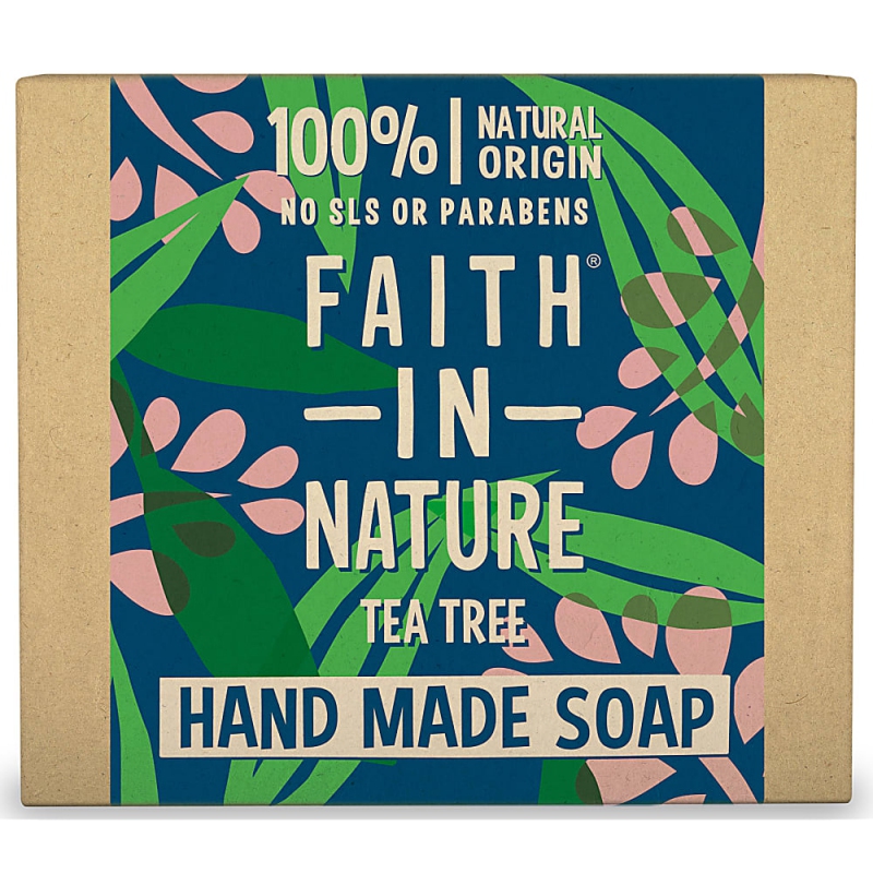 Rostlinné tuhé mýdlo s Tea Tree 100g Faith in Nature