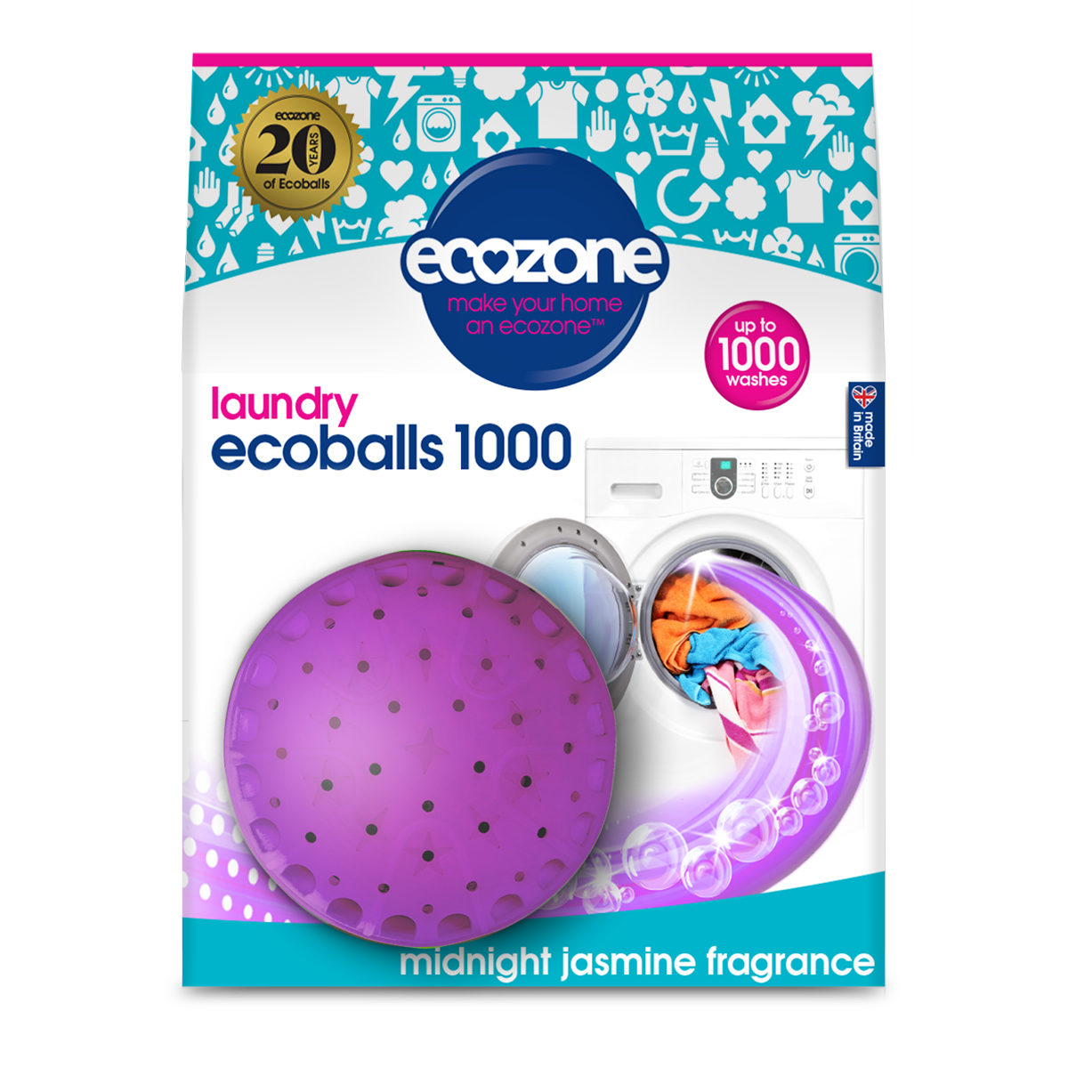 Ecoballs praní - jasmínová vůně Ecozone počet praní: 1000