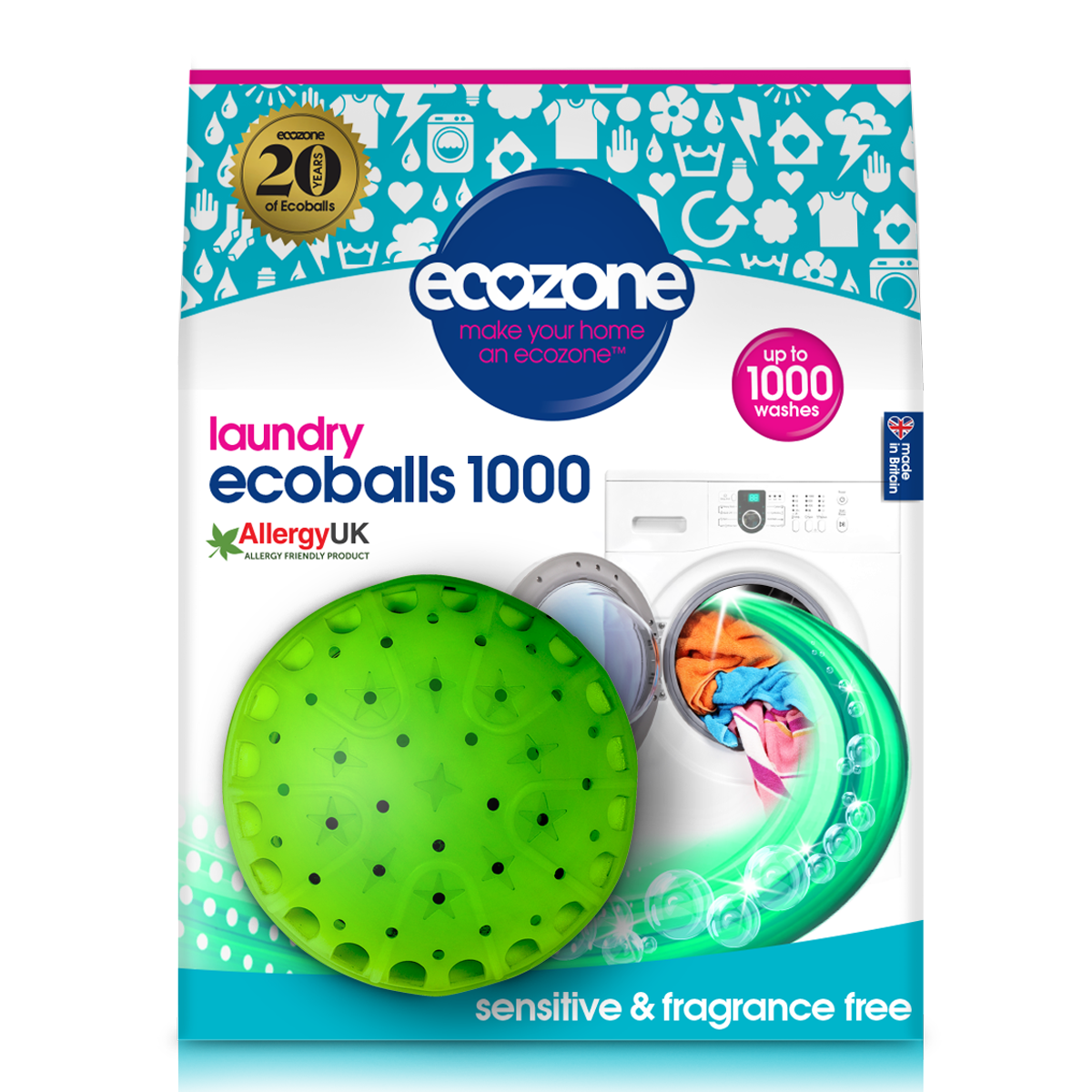 Ecoballs 1000 praní - Sensitive Ecozone