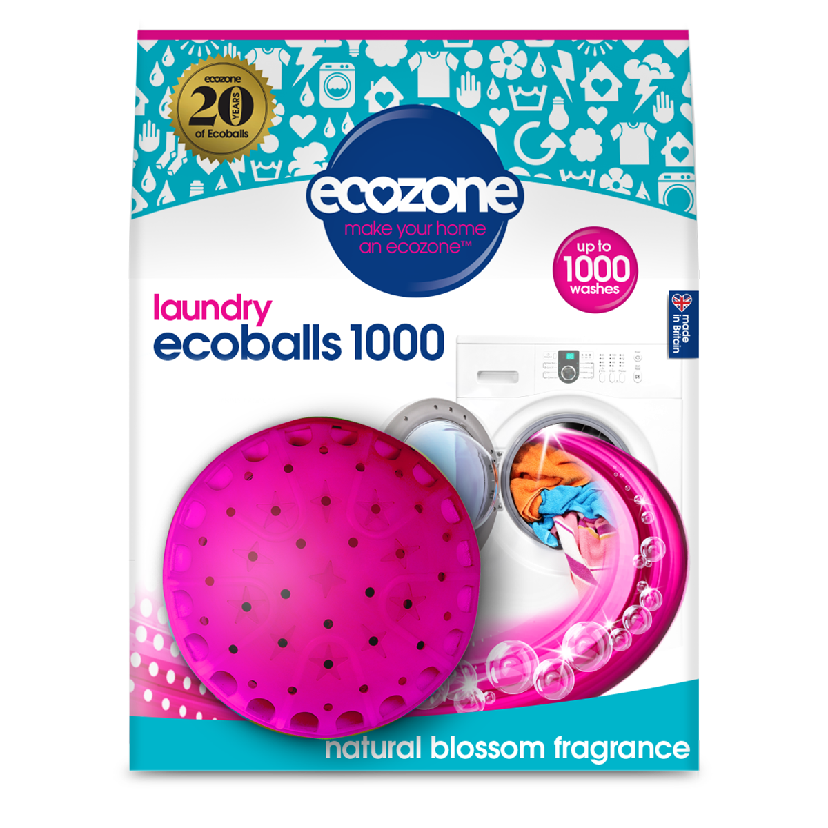 Ecoballs 1000 praní - Květinová vůně Ecozone