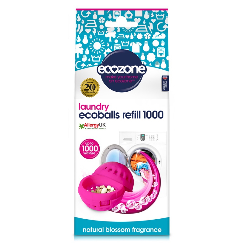 Levně Ecoballs - květiny - náhradní náplň 1 000 praní Ecozone