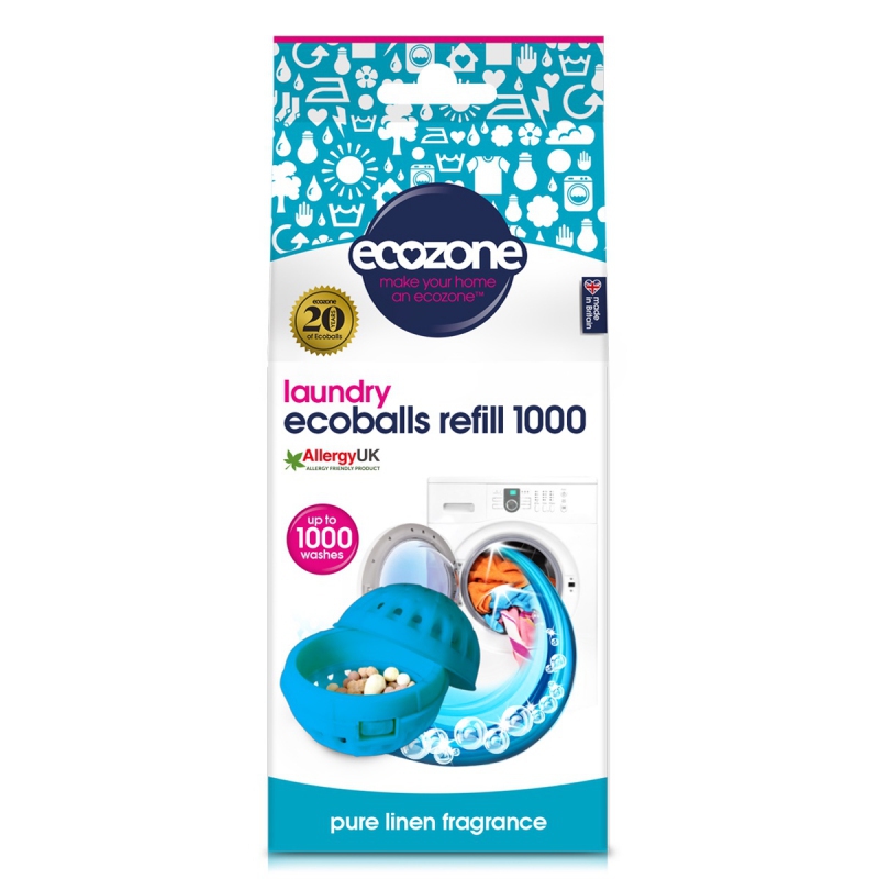 Levně Ecoballs - Pure - náhradní náplň 1 000 praní Ecozone