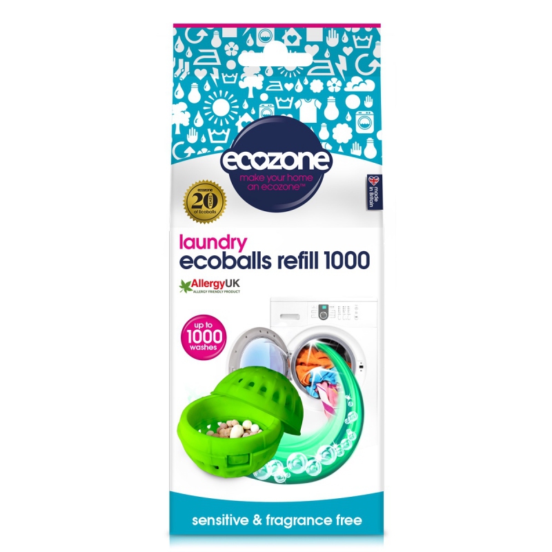 Levně Ecoballs - Sensitive náhradní náplň 1 000 praní Ecozone