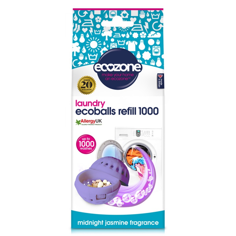 Levně Ecoballs - jasmín - náhradní náplň 1 000 praní Ecozone