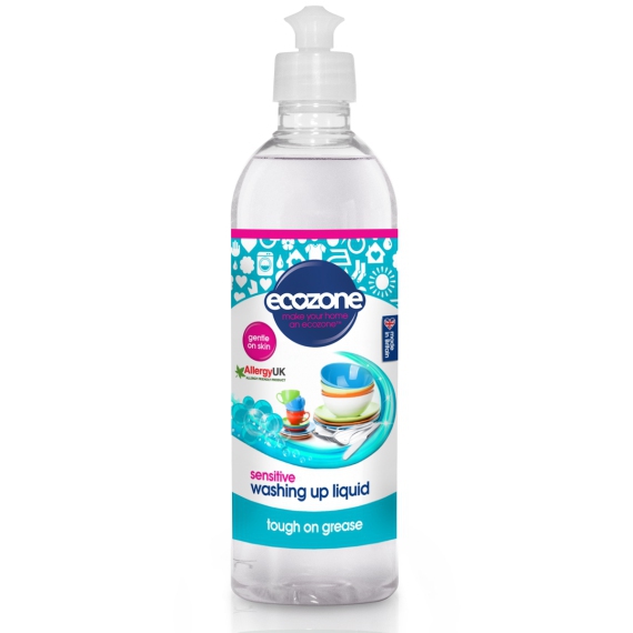 Na ruční mytí nádobí Sensitive 500ml Ecozone