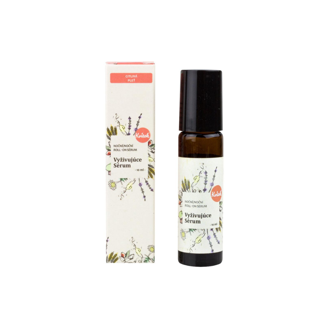 Levně Roll-on Vyživující Noční Sérum pro Suchou/ Citlivou Pleť 10 ml Kvitok