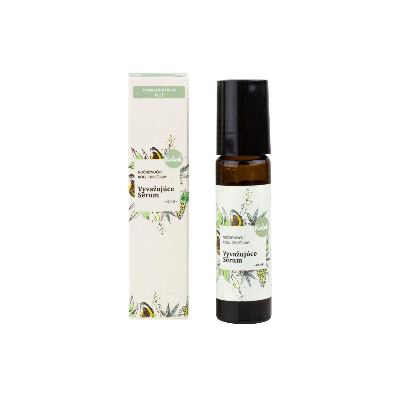 Levně Noční Roll-on Vyvažující sérum 10 ml Kvitok