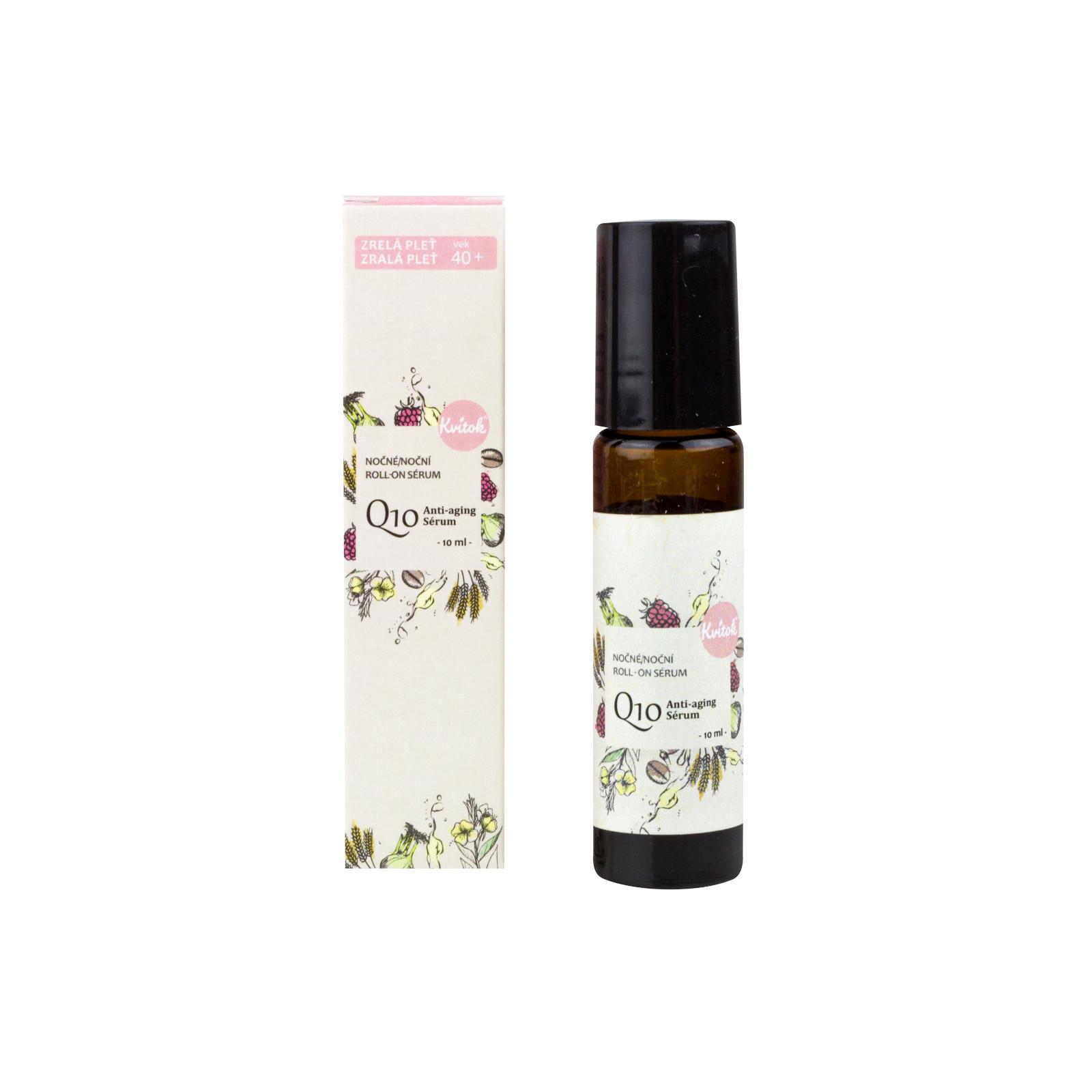 Noční Roll-on sérum Q10 ANTI AGE 40+ 10 ml Kvitok