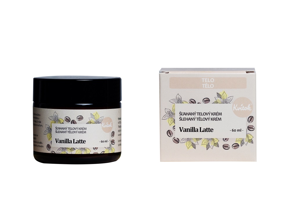 Šlehaný tělový krém Vanilla Latte 60 ml Kvitok