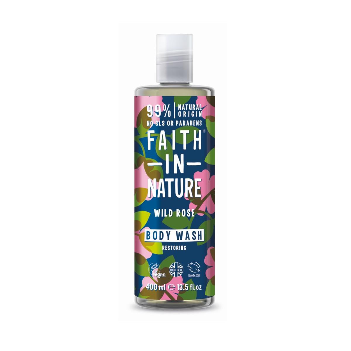 Levně Sprchový gel Divoká růže 400 ml Faith in Nature