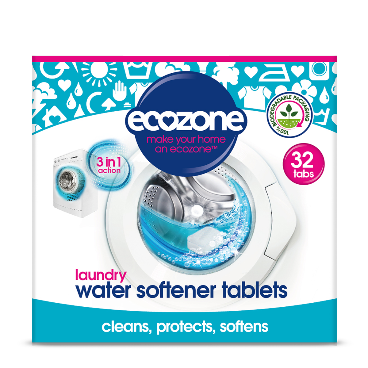 Tablety na změkčení vody 32ks Ecozone