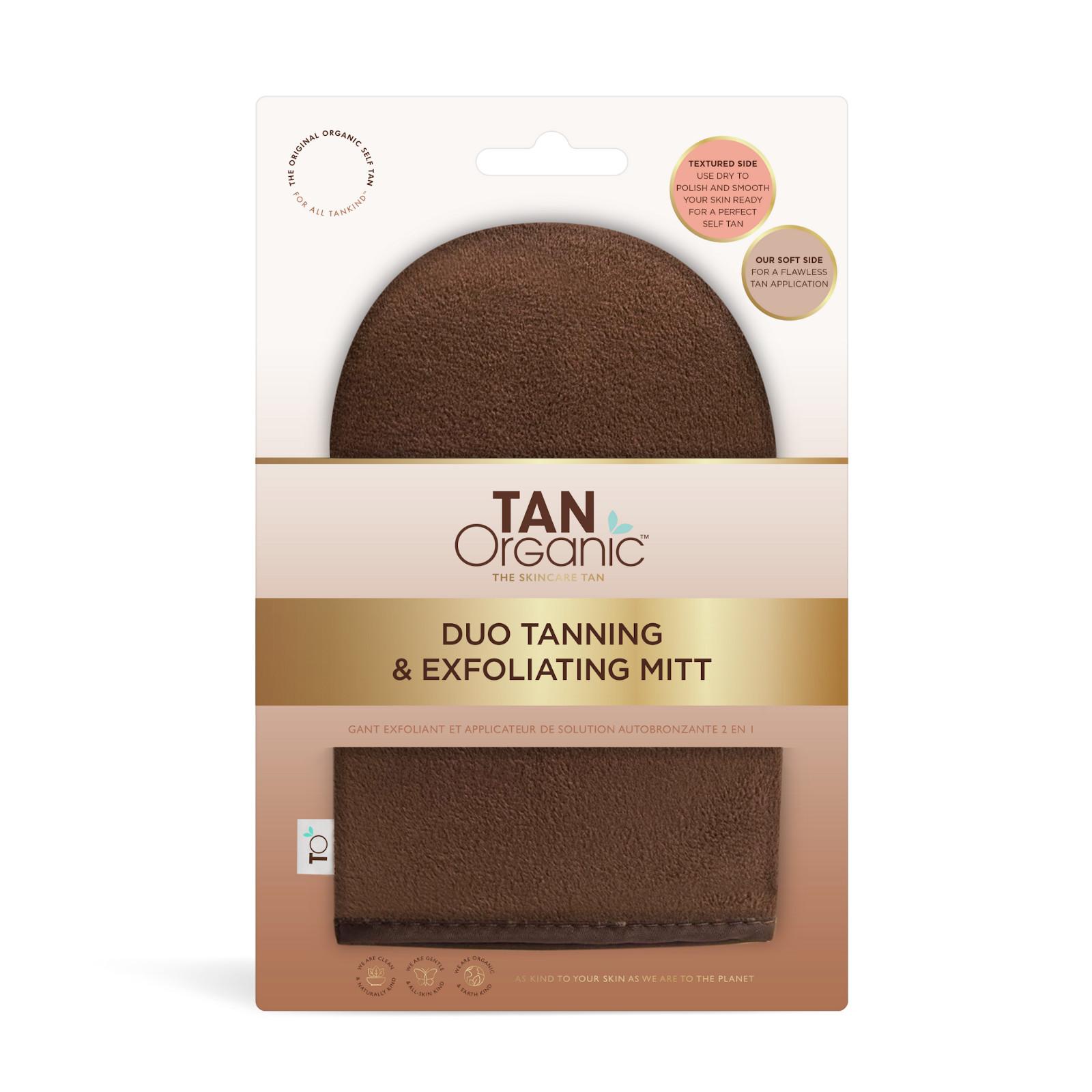 Levně Duo aplikační a exfoliační rukavice oboustranná 1 ks TanOrganic