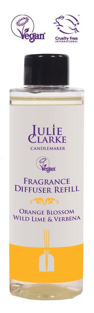 Levně Julie Clarke Candlemaker Náhradní náplně do difuzeru 150 ml Julie Clarke vůně: Pomerančový květ, Limetka a Verbana