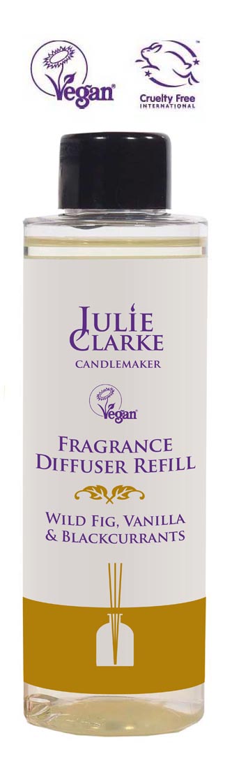 Levně Julie Clarke Candlemaker Náhradní náplně do difuzeru 150 ml Julie Clarke vůně: Divoký fík, Vanilka a Černý rybíz