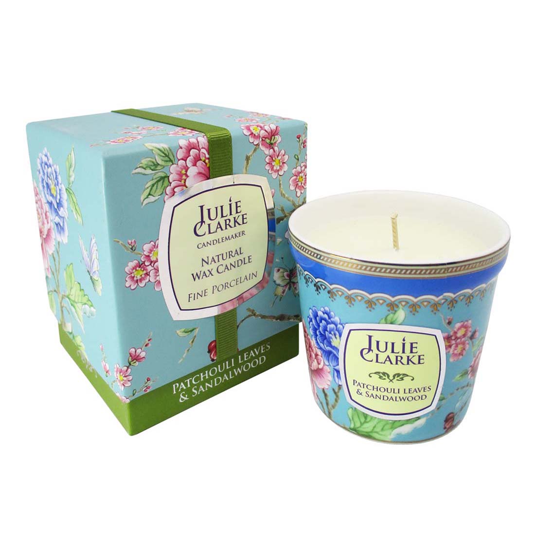 Julie Clarke Candlemaker Botanic 150 g Julie Clarke vůně: Listy Patchouli a Sandalové dřevo