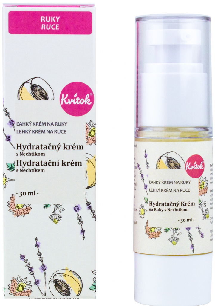 Lehký hydratační krém na ruce s Nechtíkem 30 ml Kvitok