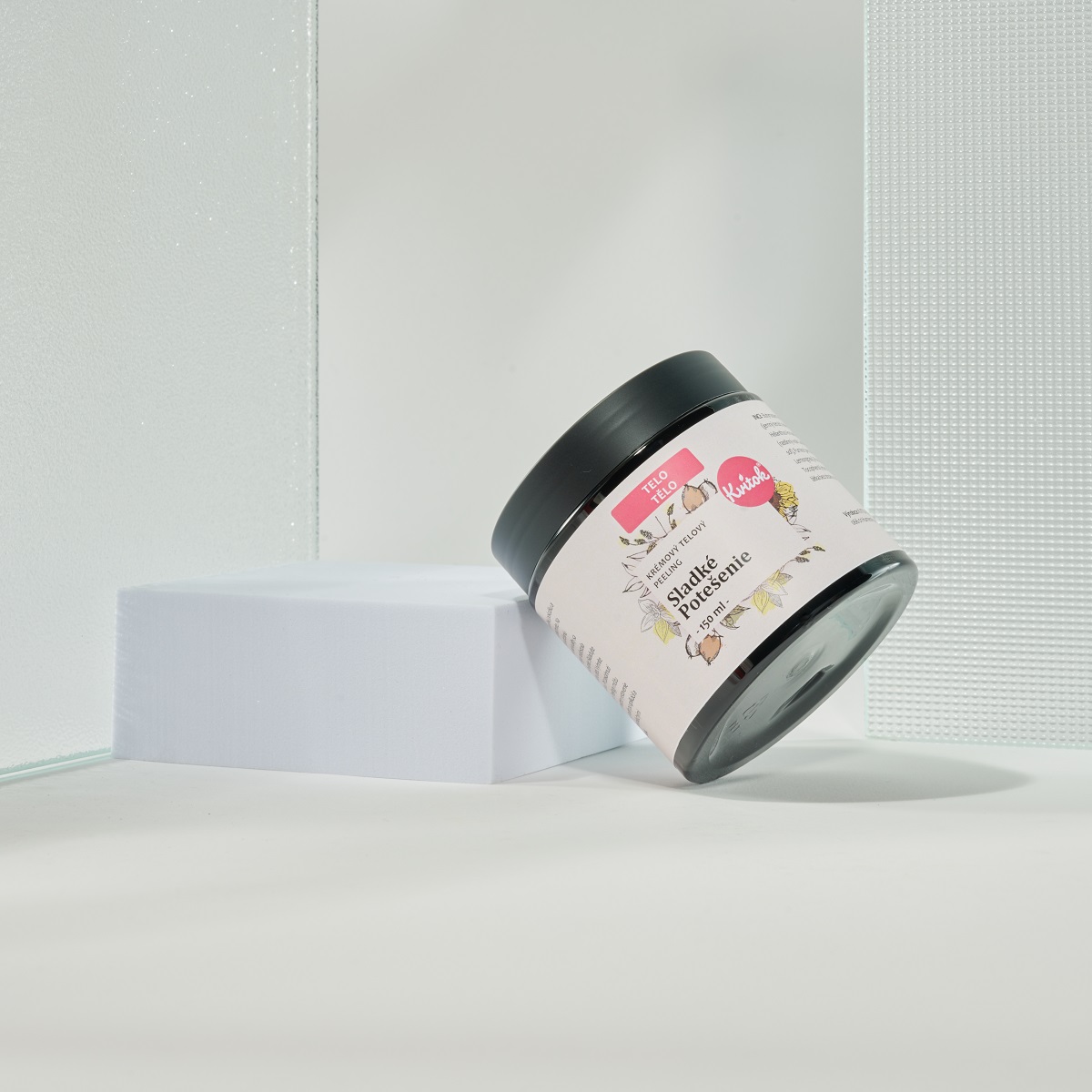 Cukrový tělový peeling SLADKÉ POKUŠENÍ 150 ml Kvitok