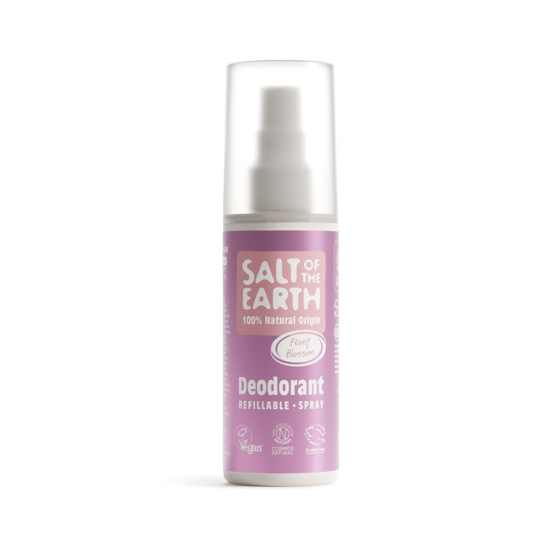 Levně Minerální deodorant ve spreji PEONY BLOSSOM 100 ml Salt of the Earth