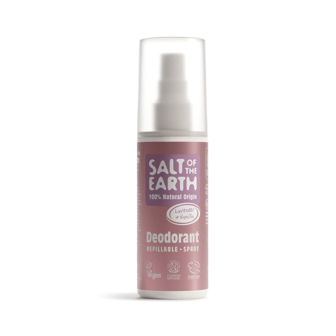 Levně Minerální deodorant ve spreji LAVENDER + VANILLA 100 ml Salt of the Earth
