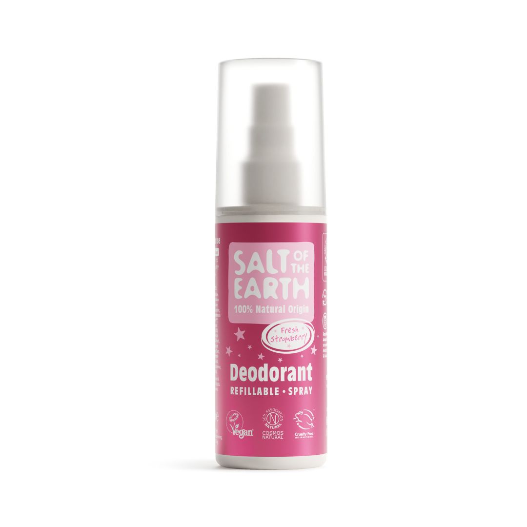 Levně Minerální deodorant ve spreji FRESH STRAWBERRY 100 ml Salt of the Earth
