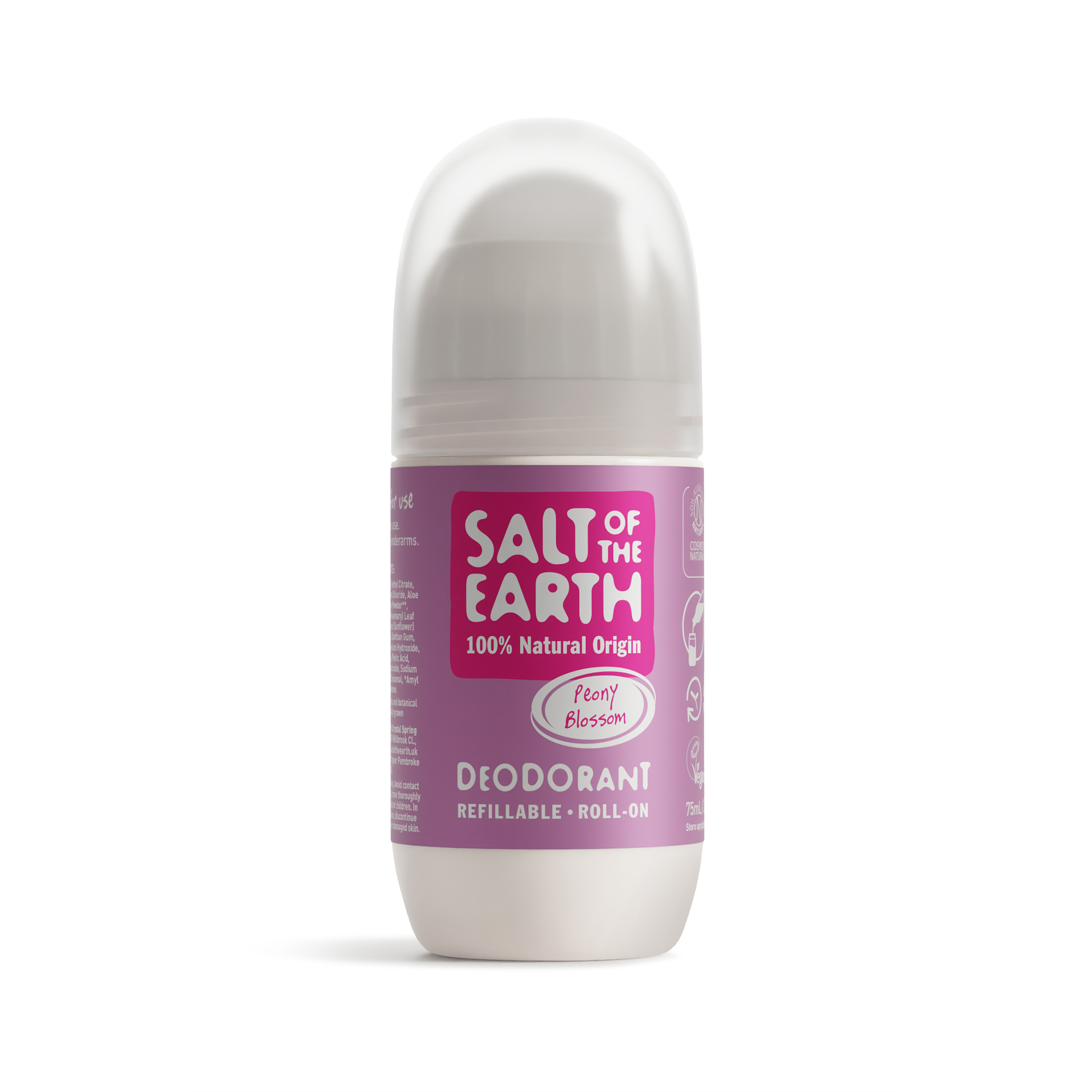 100% přírodní deo Roll-on PEONY BLOSSOM 75ml Salt of the Earth