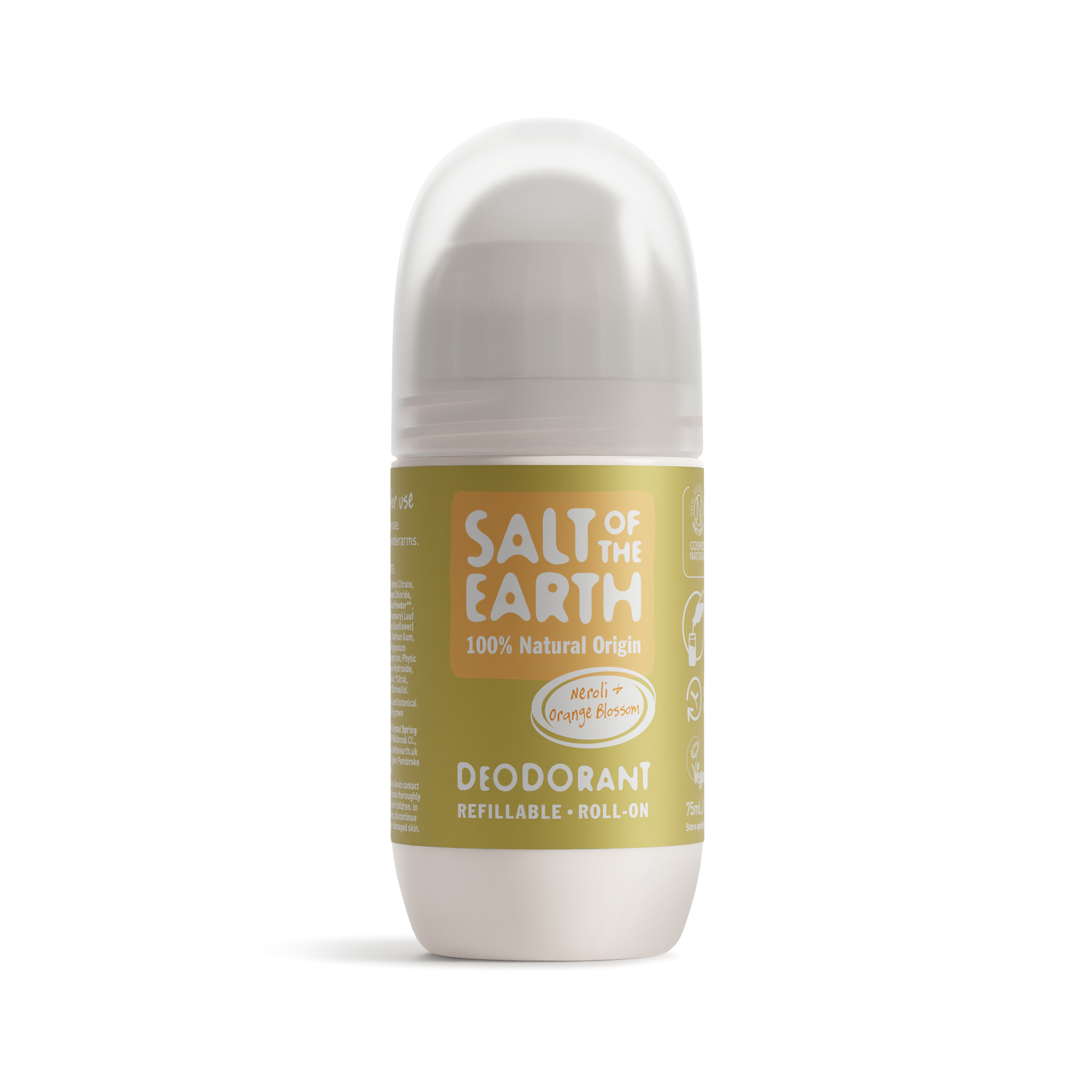 100% přírodní deo Roll-on NEROLI + ORANGE BLOSSOM 75ml Salt of the Earth