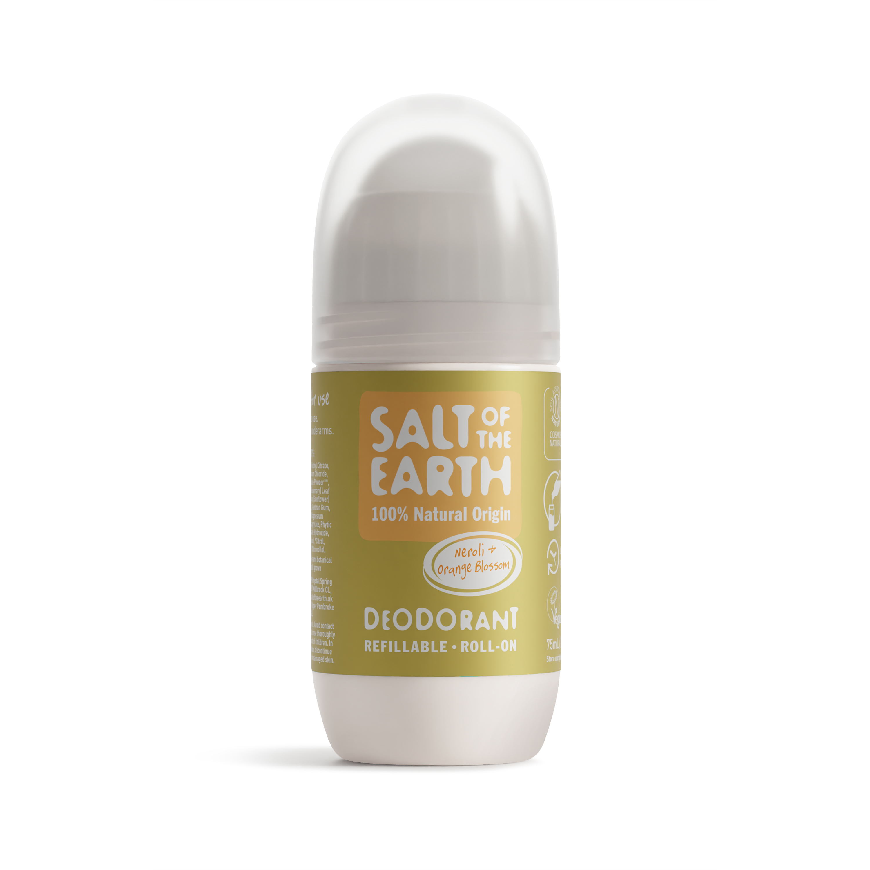 Levně 100% přírodní deo Roll-on NEROLI + ORANGE BLOSSOM 75 ml Salt of the Earth