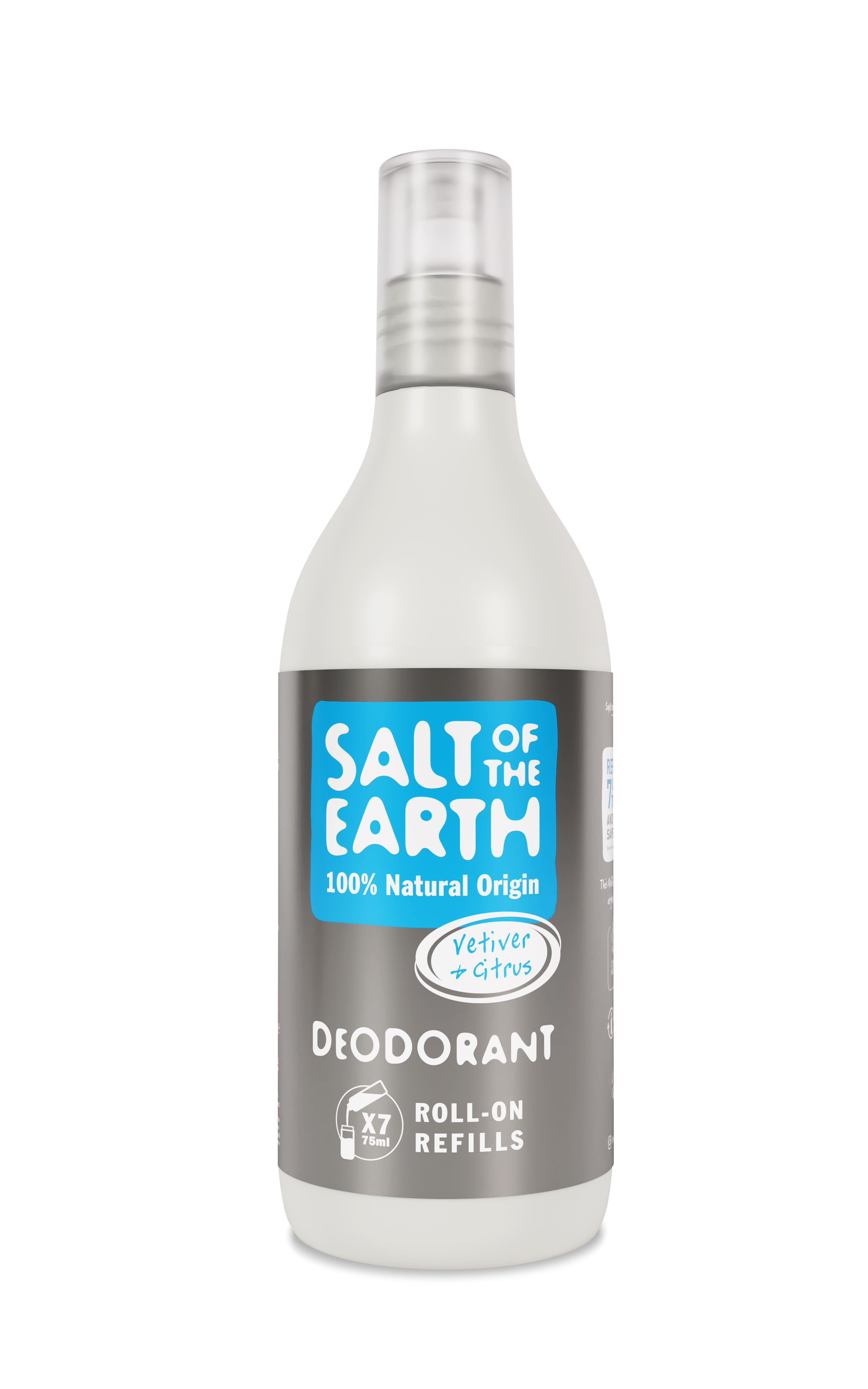 Levně Doplňovací náplň deo Roll-on VETIVER + CITRUS Pure Armour pro muže 525 ml Salt of the Earth