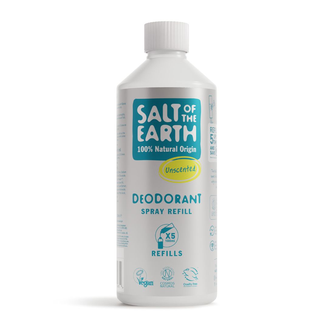 Doplňovací náplň minerální deodorant ve spreji BEZ PARFEMACE 500ml Salt of the Earth