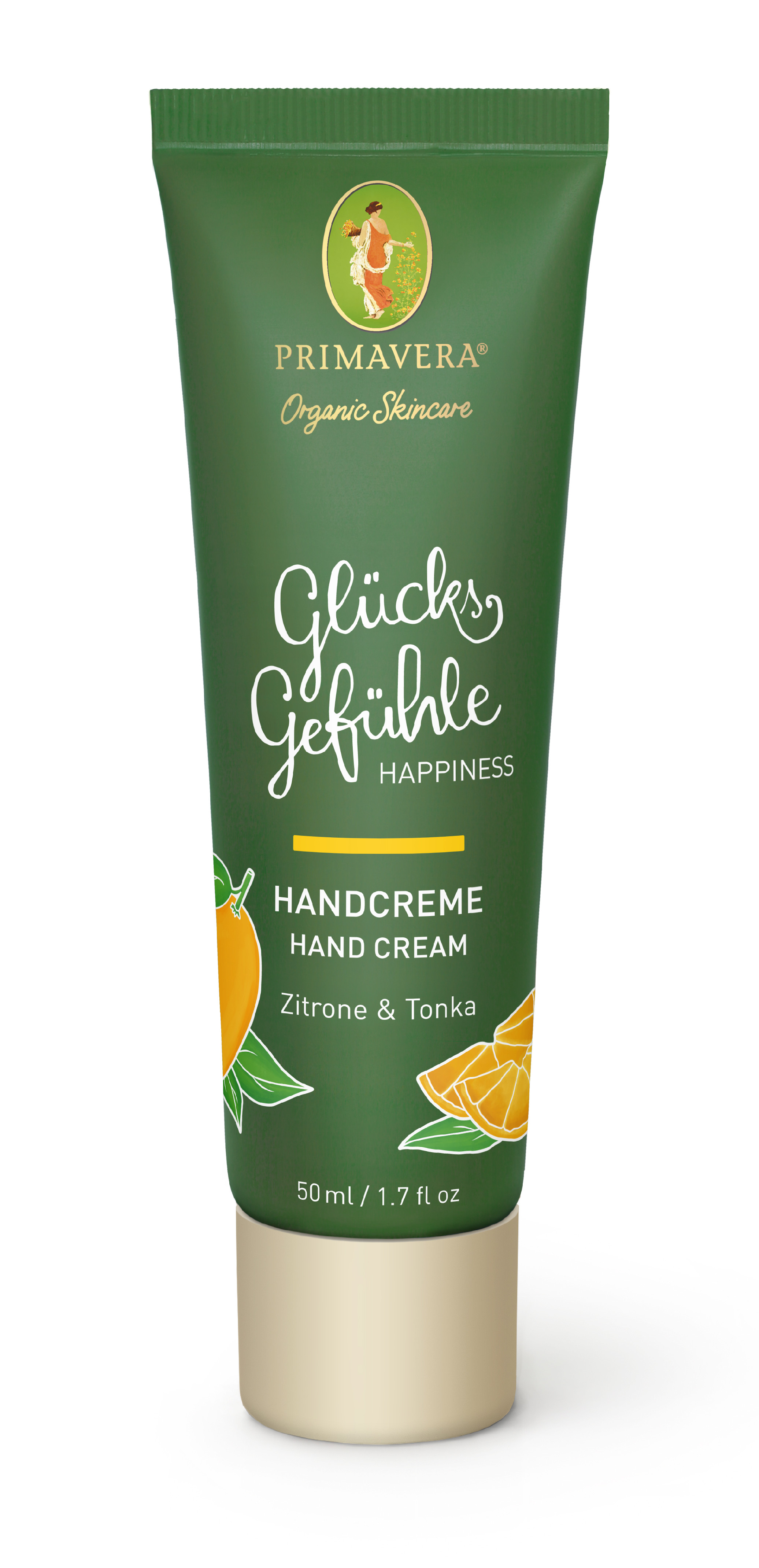 Levně Krém na ruce Happiness Citrón a Tonka 50 ml PRIMAVERA