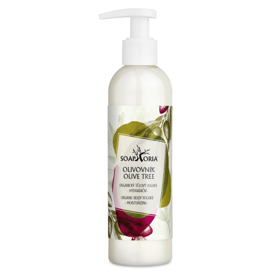 Organický tělový jogurt Olivovník 250 ml Soaphoria