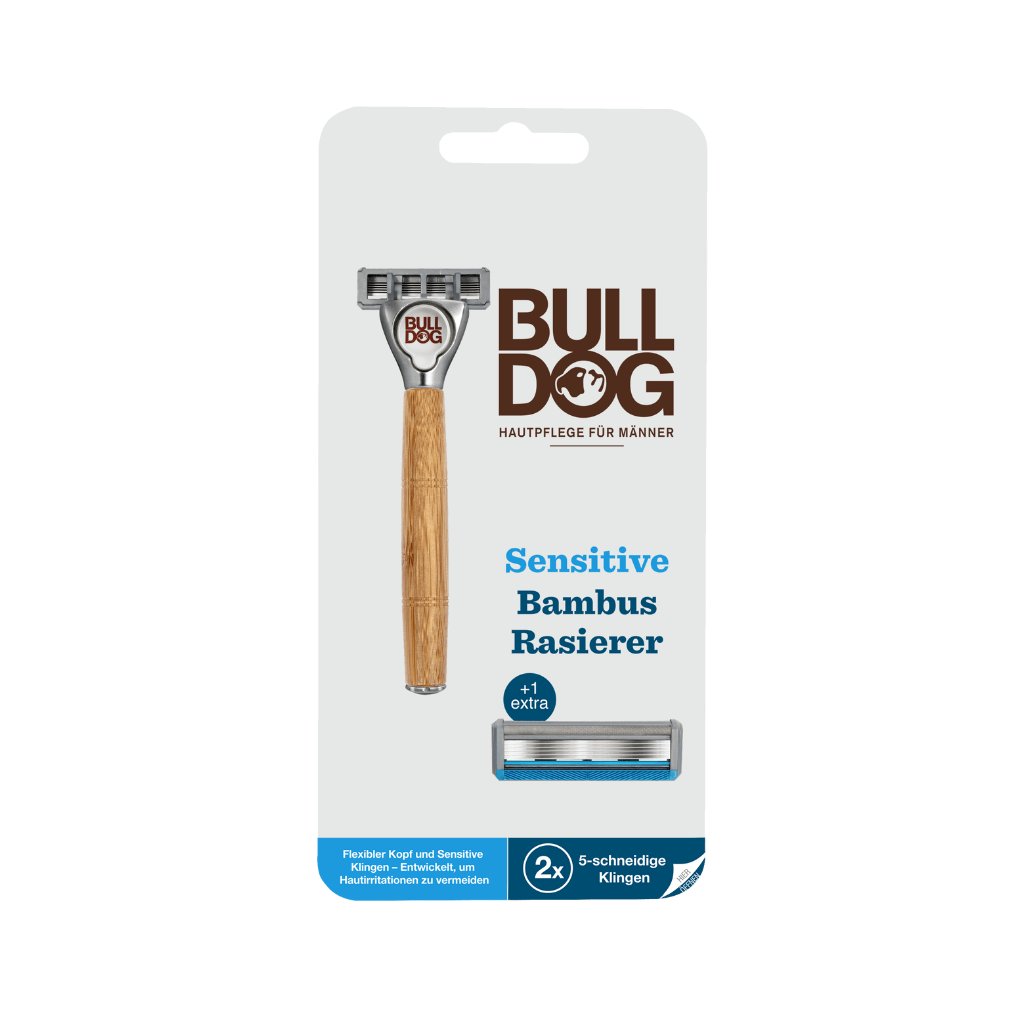 Levně Holící strojek Sensitive Bambus 1 ks + náhradní hlavice BULLDOG