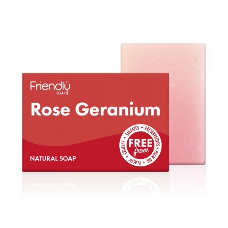 Levně Přírodní mýdlo Pelargónie 95 g Friendly Soap