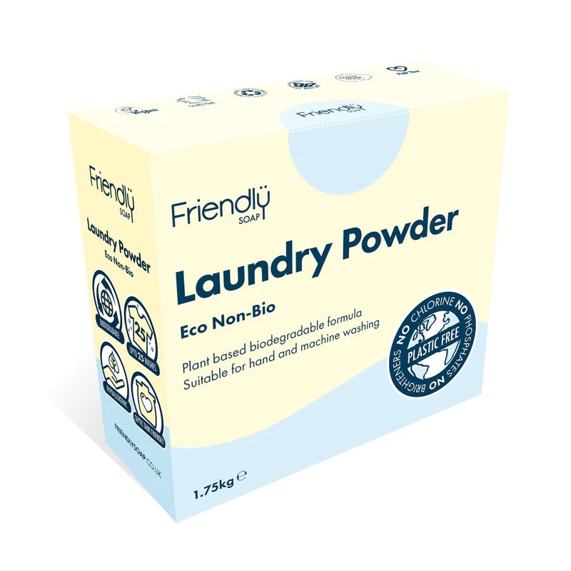 Levně Přírodní prášek na praní bez vůně 1,75 kg Friendly Soap