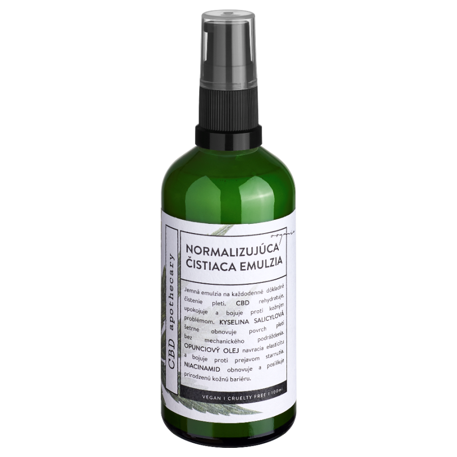Levně Organická normalizující čistící emulze 100 ml CBD apothecary