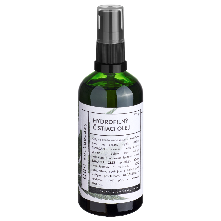 Organický hydrofilní čistící a odličovací olej 100ml CBD apothecary