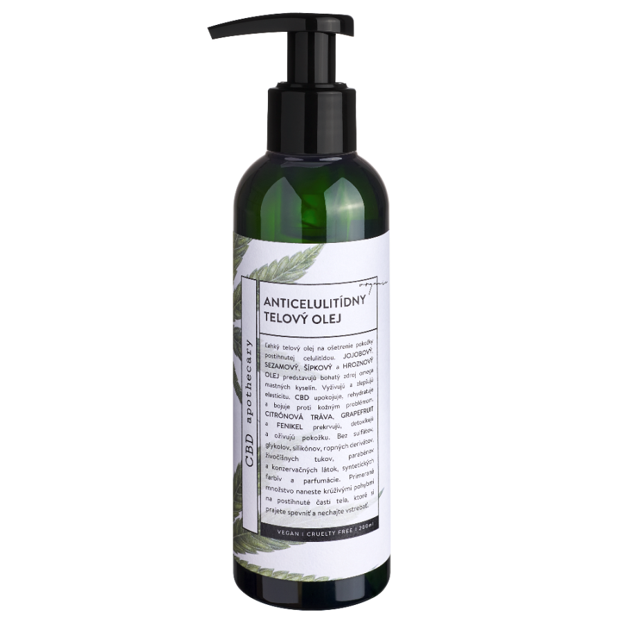 Anticelulitidní tělový olej CBD 200 ml CBD apothecary