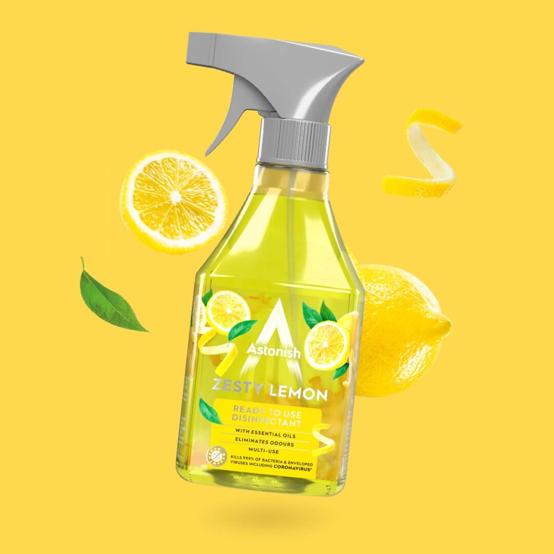 Levně Dezinfekční sprej Zesty Lemon 550 ml Astonish