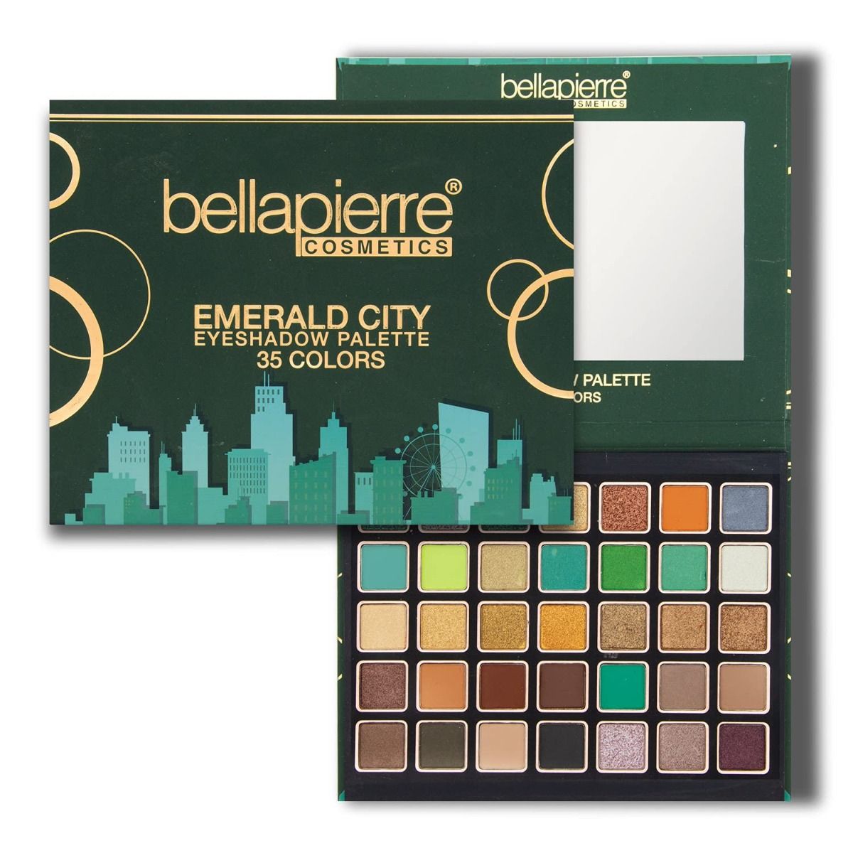 Levně Bellápierre Paletka očních stínů Emerald City 38 g Bellapierre